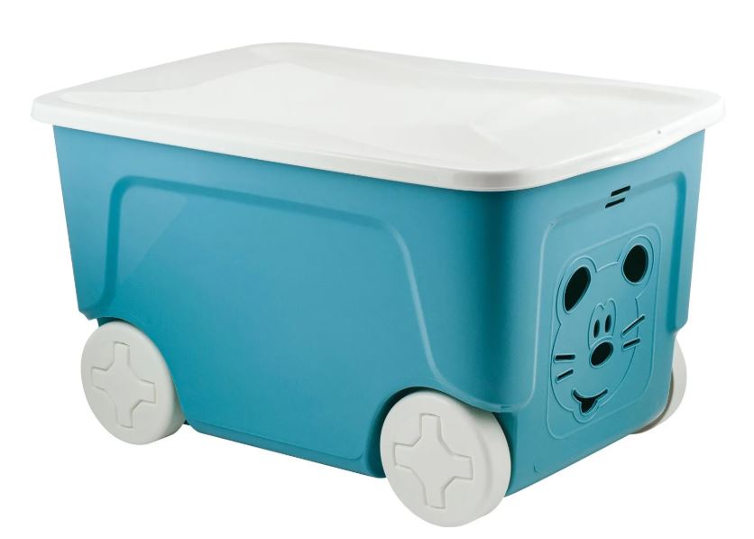 Детский ящик на колесах Lalababy Play with Me 50 л синий колокольчик